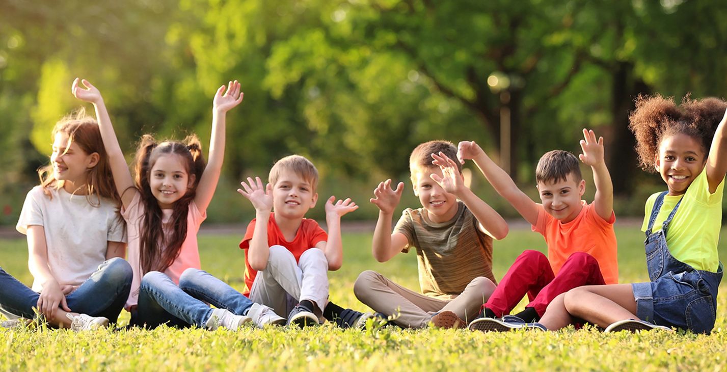 Kids playing outside 